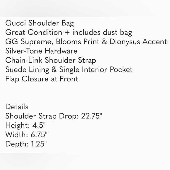 Gucci Dionysus GG Blooms Super Mini Bag - Picture 6 of 6